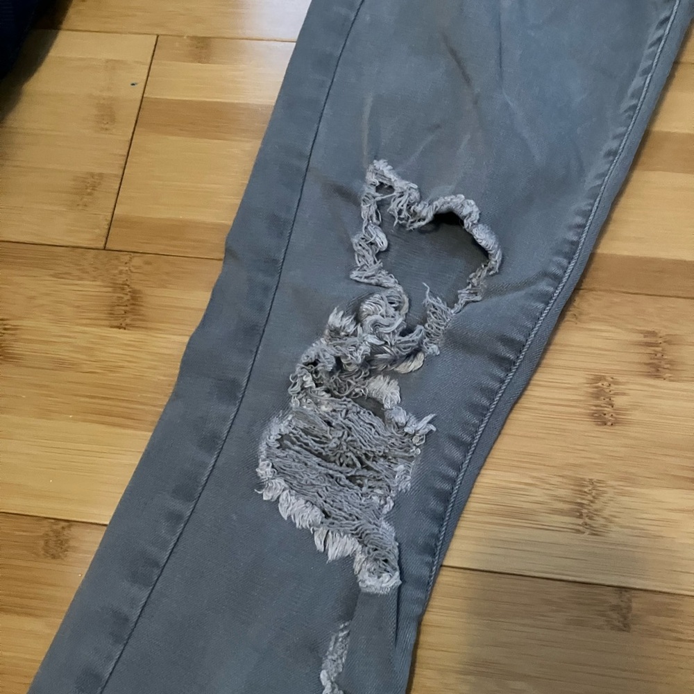 American Eagle grey hi-rise Jegging jeans size 4 - Picture 2 of 10